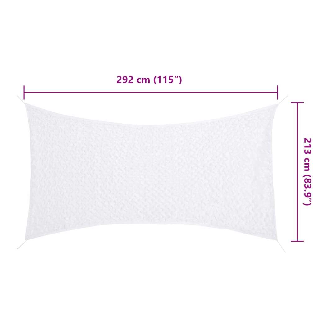 Camouflage Net with Storage Bag 292x213 cm White