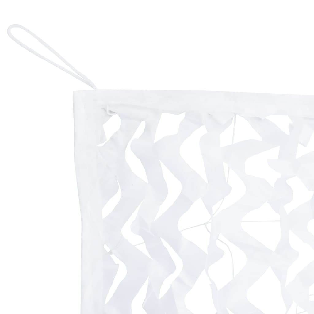 Camouflage Net with Storage Bag 623x203 cm White