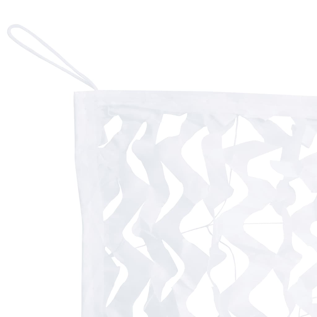 Camouflage Net with Storage Bag 627x290 cm White