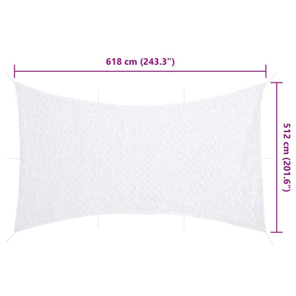 Camouflage Net with Storage Bag 618x512 cm White
