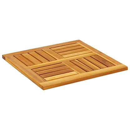 Table Top 50x50x2 cm Square Solid Wood Acacia