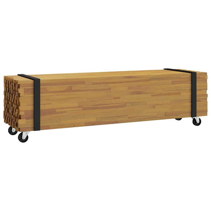 TV Stand Brown 110 x 30 x 30 cm Solid Teak Wood