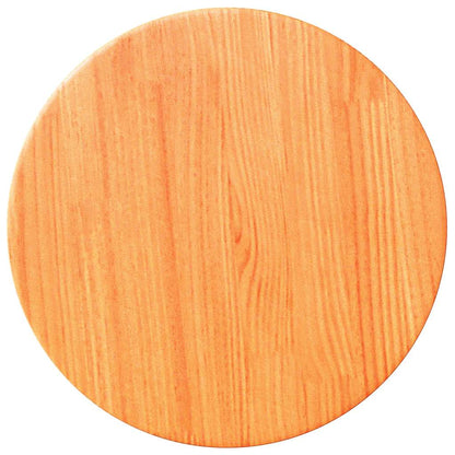 Table Top Round Wax Brown Ø30x2.5 cm Solid Wood Pine