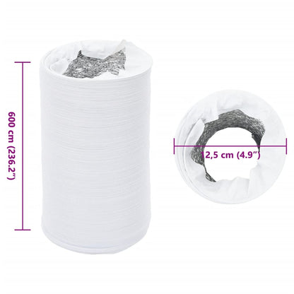 Ventilation Duct Aluminium and PVC 6 m Ø12.5 cm