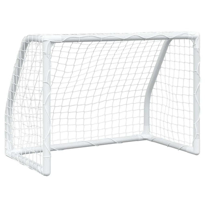 Kids'Football Goals 2 pcs with Ball White 64x35x48 cm Metal