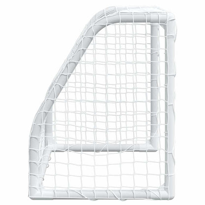 Kids'Football Goals 2 pcs with Ball White 64x35x48 cm Metal