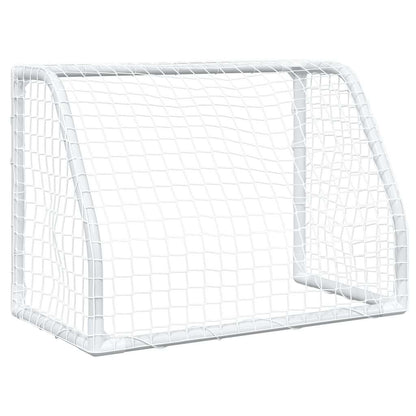 Kids'Football Goals 2 pcs with Ball White 64x35x48 cm Metal