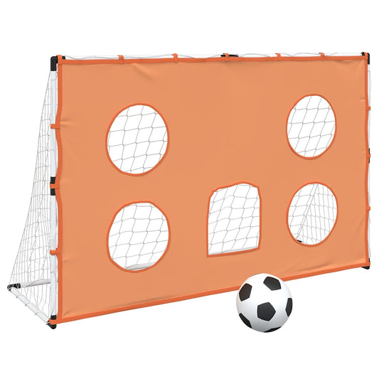 Kids'Football Goal with Targeting Mat and Ball 182x62x118 cm