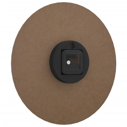 Wall Clock with Luminous Scales and Pointers Brown Ø30 cm