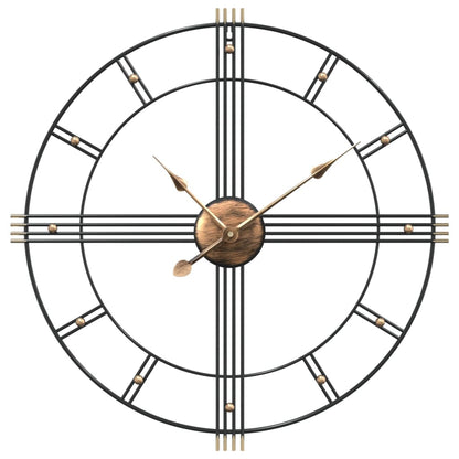 Wall Clock Black Ø60 cm Iron