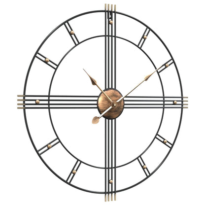 Wall Clock Black Ø60 cm Iron