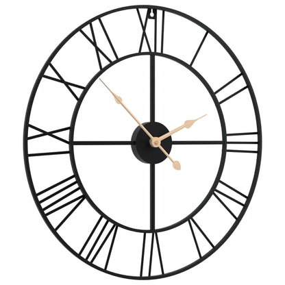 Wall Clock Black Ø50 cm Iron
