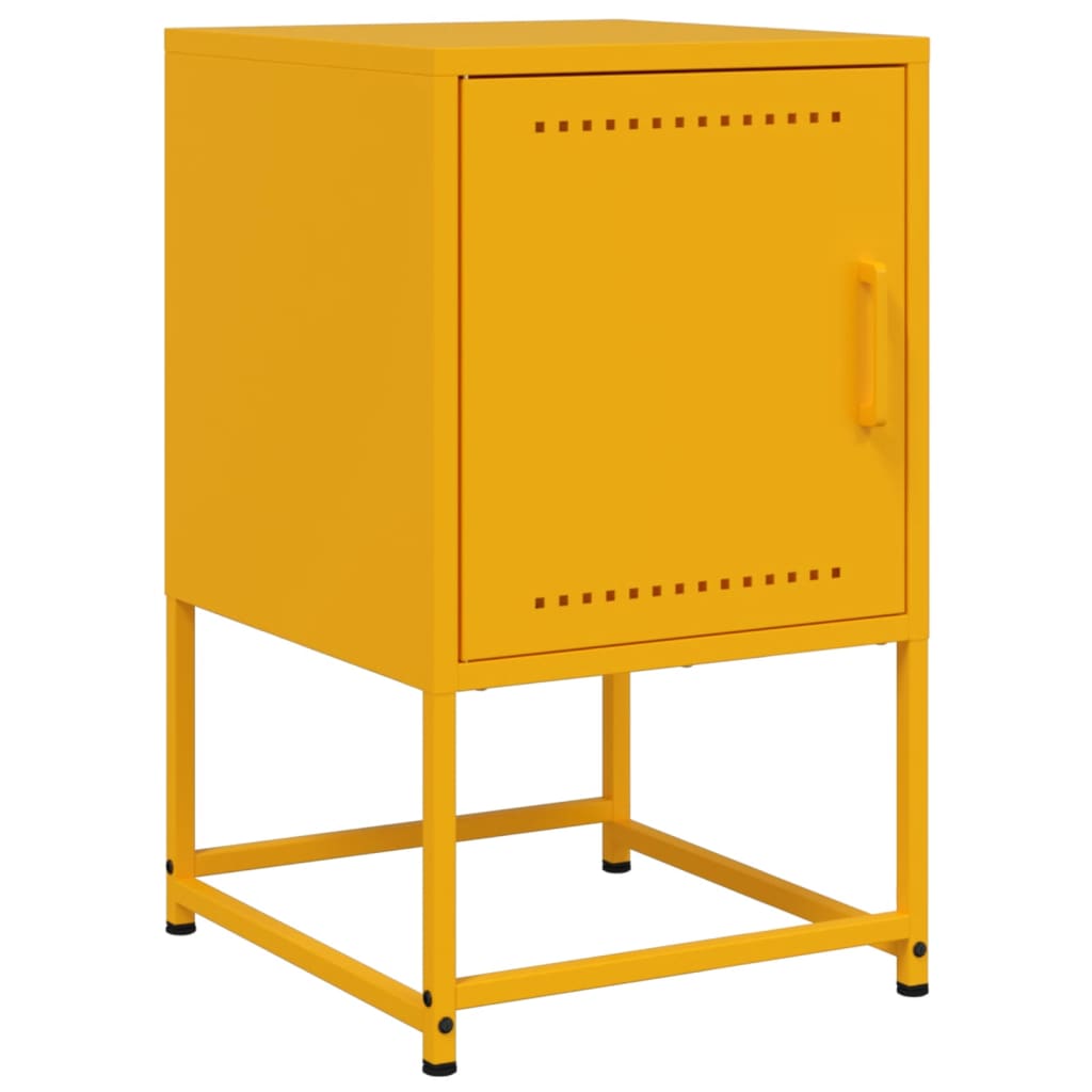 Bedside Cabinet | Mustard Yellow | Steel | Medium | Bedside Cabinet