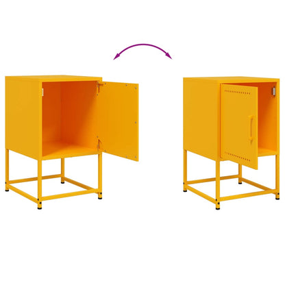 Bedside Cabinet | Mustard Yellow | Steel | Medium | Bedside Cabinet