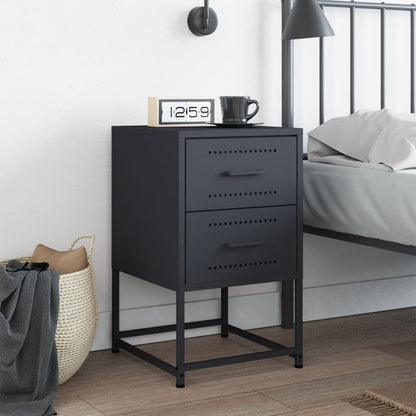 Bedside Cabinet Anthracite 36x39x60.5 cm Steel