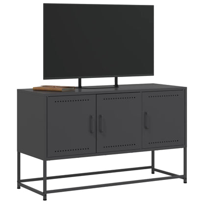 TV Cabinet Black 100,5x39x60,5 cm Steel