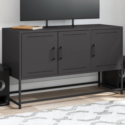 TV Cabinet Black 100,5x39x60,5 cm Steel