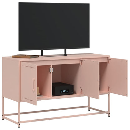 TV Cabinet Pink 100,5x39x60,5 cm Steel