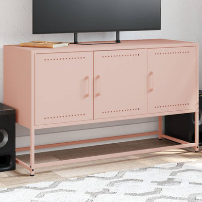 TV Cabinet Pink 100,5x39x60,5 cm Steel