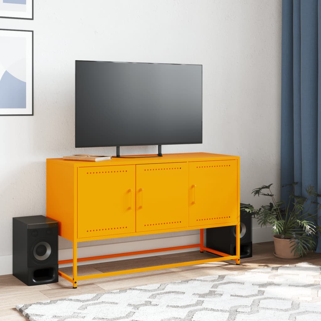 TV Cabinet Mustard Yellow 100,5x39x60,5 cm Steel