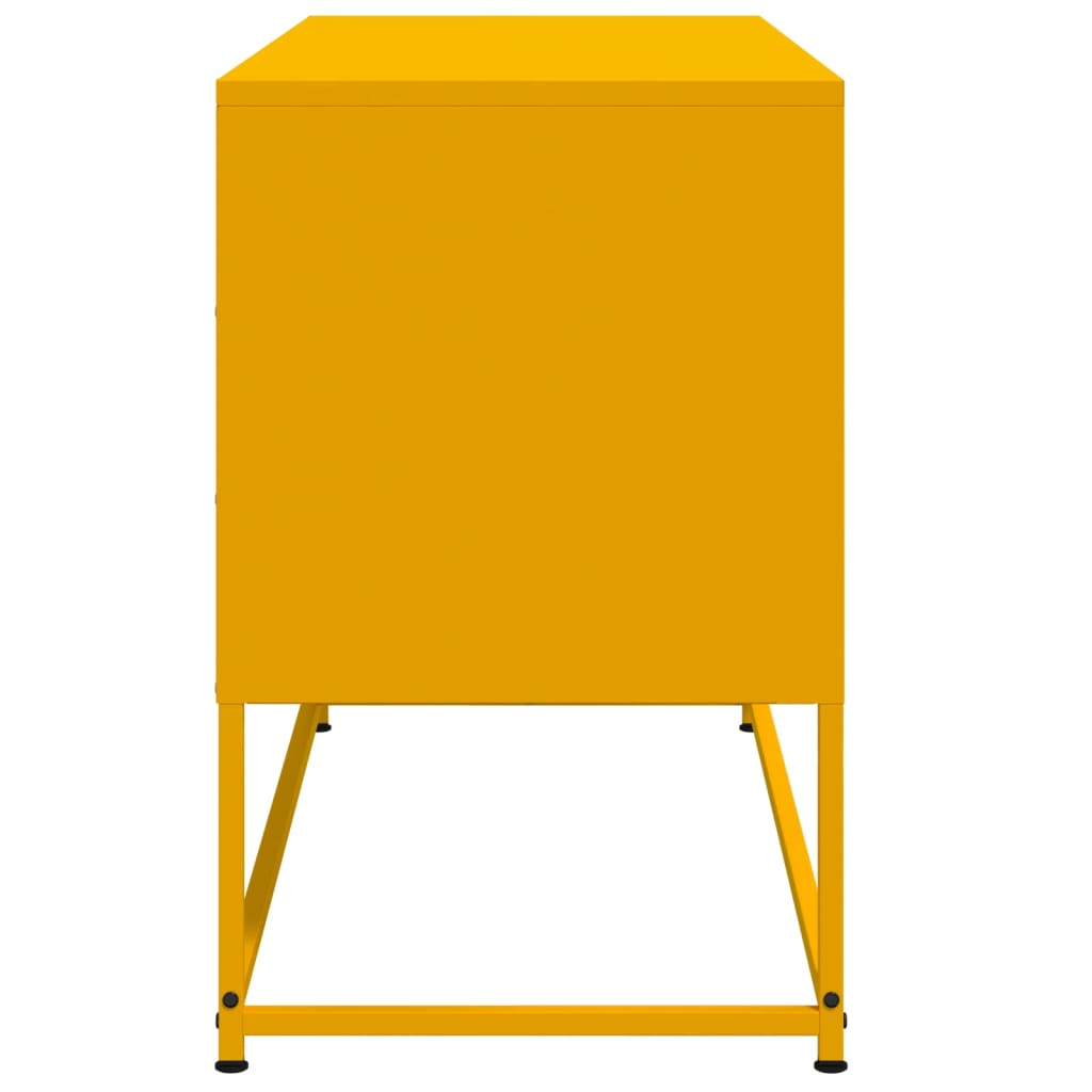 TV Cabinet Mustard Yellow 100,5x39x60,5 cm Steel