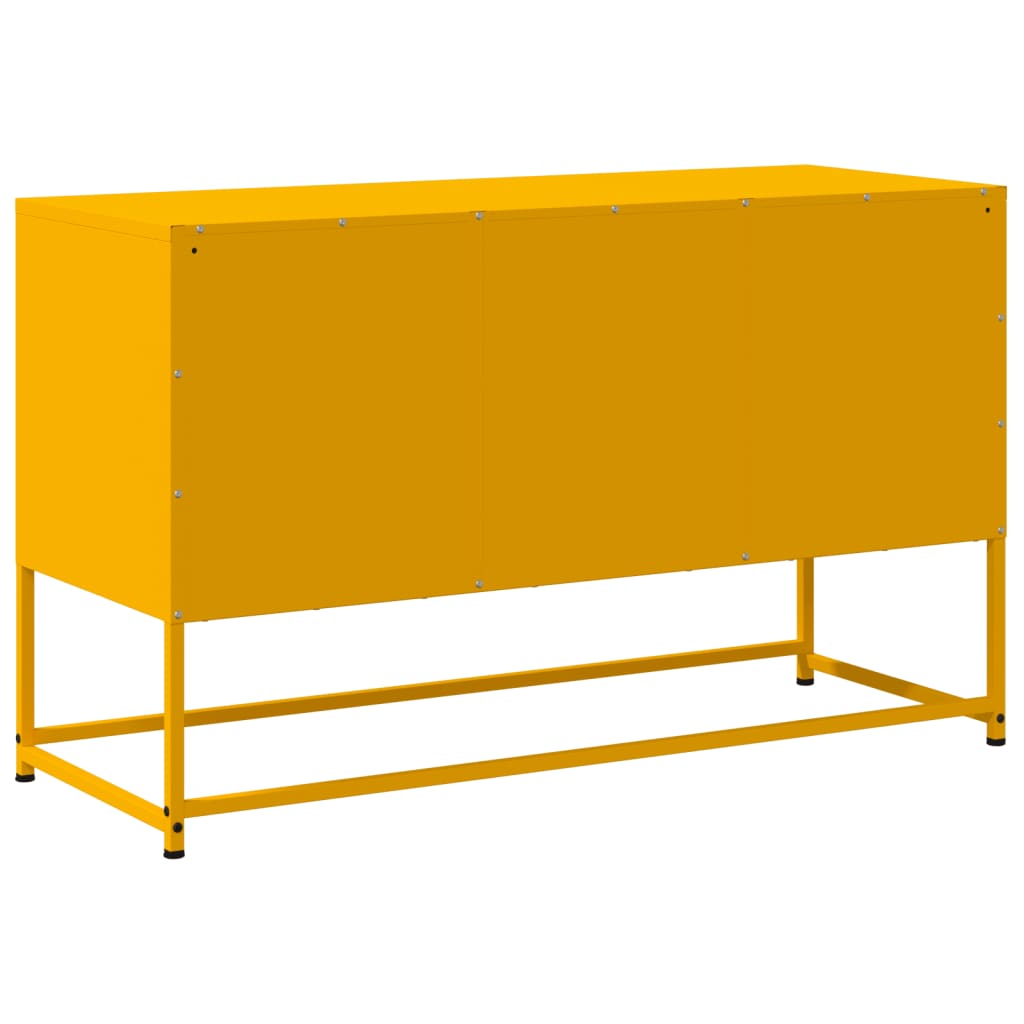 TV Cabinet Mustard Yellow 100,5x39x60,5 cm Steel