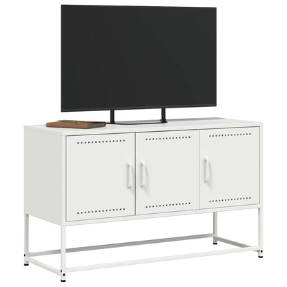 TV Cabinet White 100,5x39x60,5 cm Steel