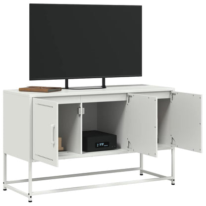 TV Cabinet White 100,5x39x60,5 cm Steel