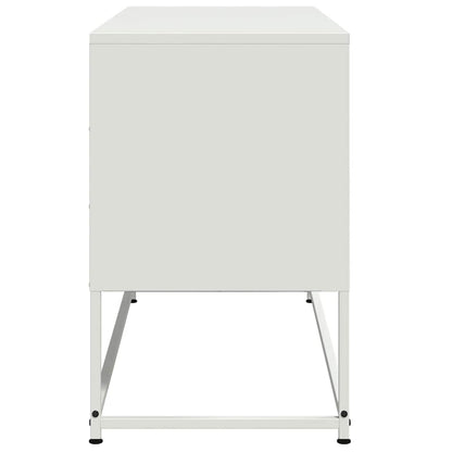 TV Cabinet White 100,5x39x60,5 cm Steel