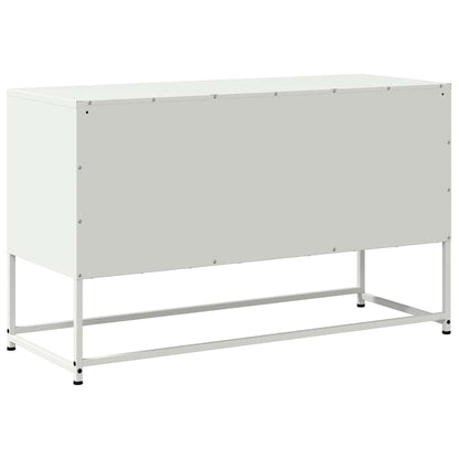 TV Cabinet White 100,5x39x60,5 cm Steel