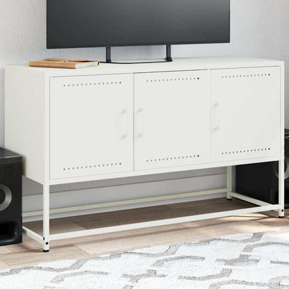 TV Cabinet White 100,5x39x60,5 cm Steel