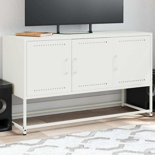 TV Cabinet White 100,5x39x60,5 cm Steel