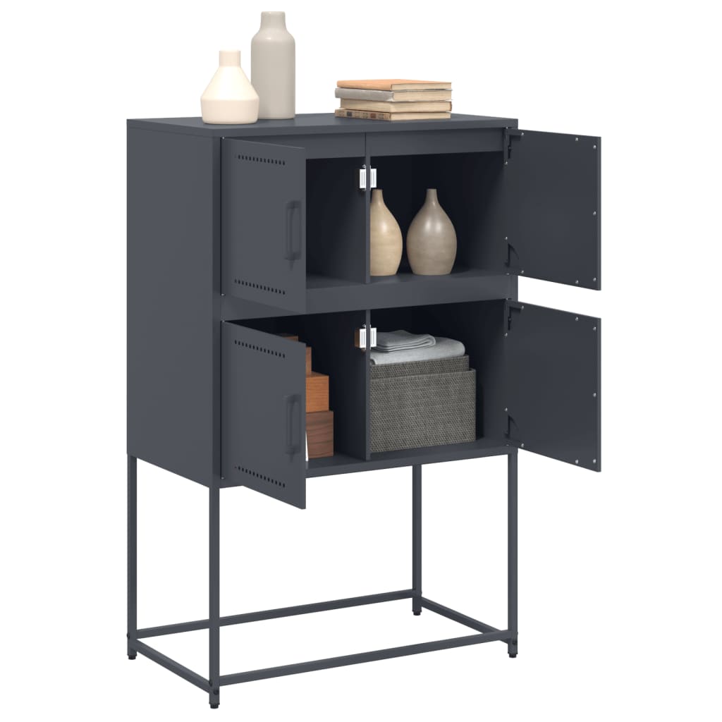 Sideboard Anthracite 68.5x38.5x107 cm Steel