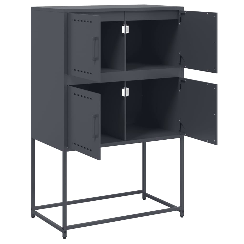 Sideboard Anthracite 68.5x38.5x107 cm Steel