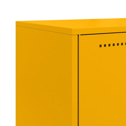 Sideboard Mustard Yellow 68.5x38.5x107 cm Steel