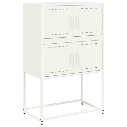 Sideboard White 68.5x38.5x107 cm Steel