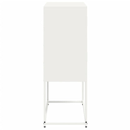 Sideboard White 68.5x38.5x107 cm Steel