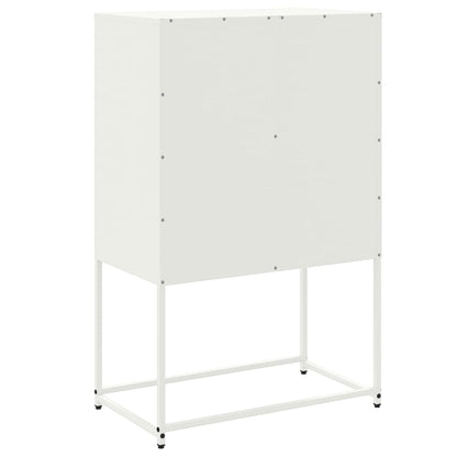 Sideboard White 68.5x38.5x107 cm Steel