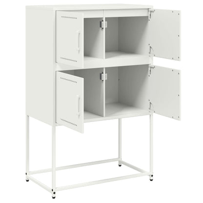Sideboard White 68.5x38.5x107 cm Steel