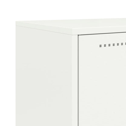 Sideboard White 68.5x38.5x107 cm Steel