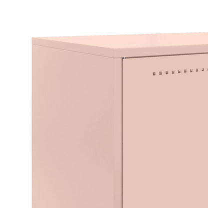 Highboard Pink 68.5x38.5x123.5 cm Steel