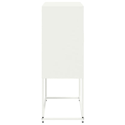 Highboard White 68.5x38.5x107 cm Steel
