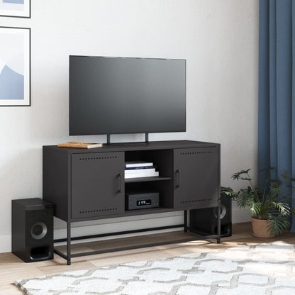 TV Cabinet Black 100,5x39x60,5 cm Steel