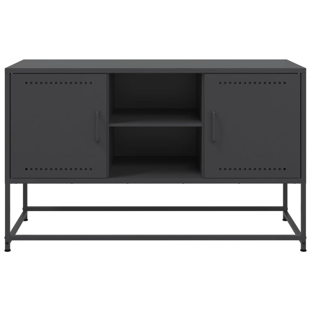 TV Cabinet Black 100,5x39x60,5 cm Steel