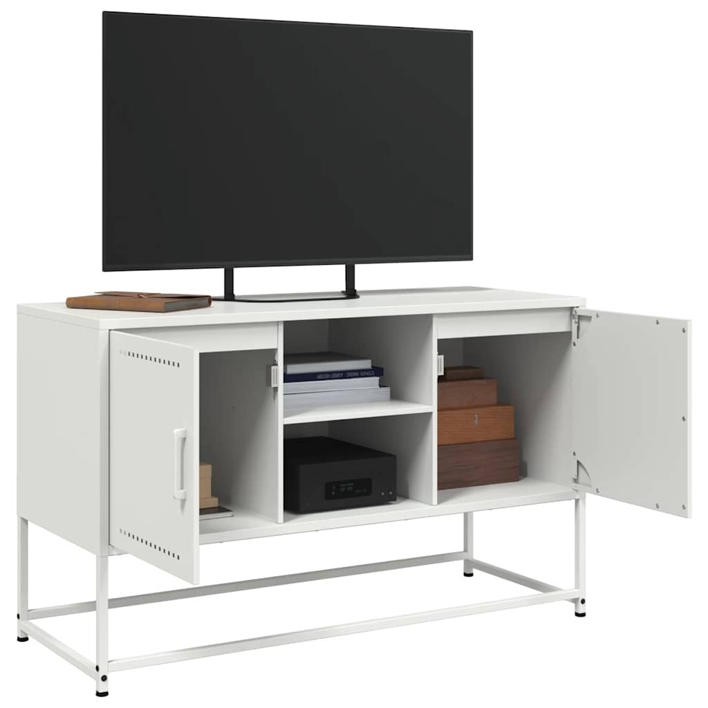 TV Cabinet White 100.5x39x60.5 cm Steel