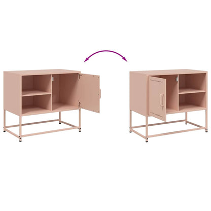 TV Cabinet Pink 68x39x60,5 cm Steel