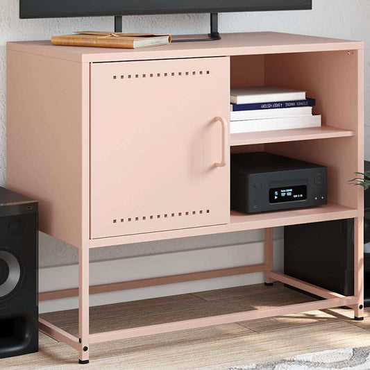 TV Cabinet Pink 68x39x60,5 cm Steel