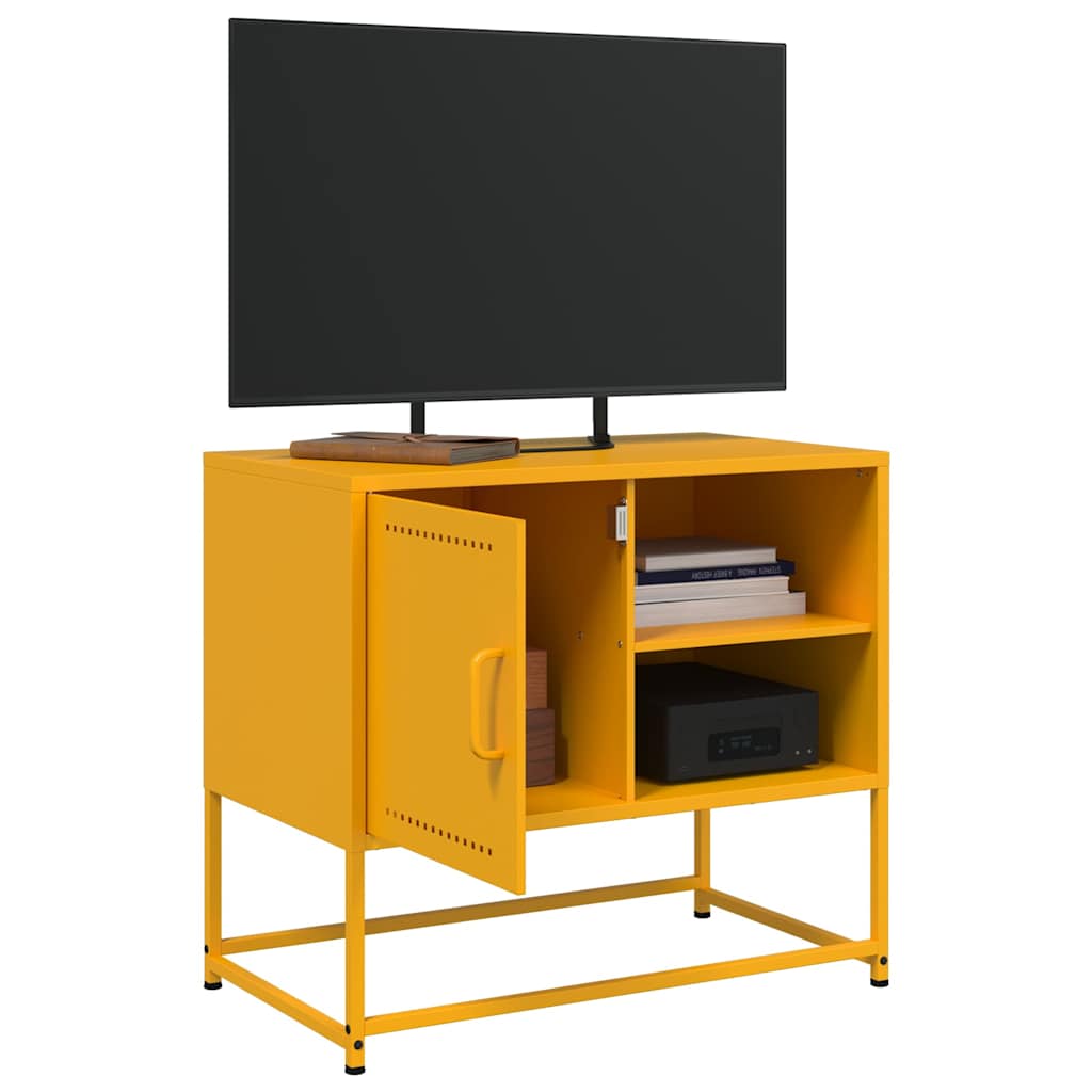 TV Cabinet Mustard Yellow 68x39x60,5 cm Steel