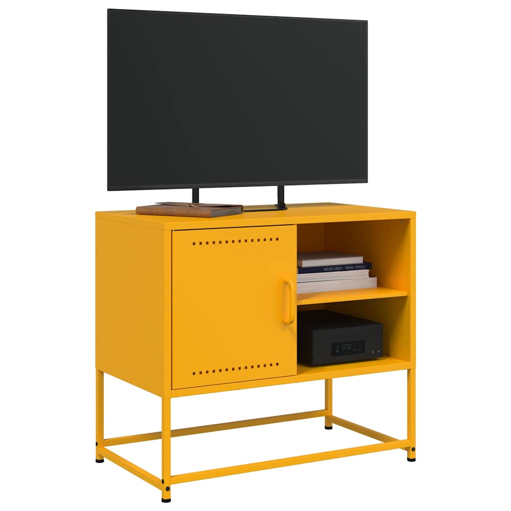 TV Cabinet Mustard Yellow 68x39x60,5 cm Steel