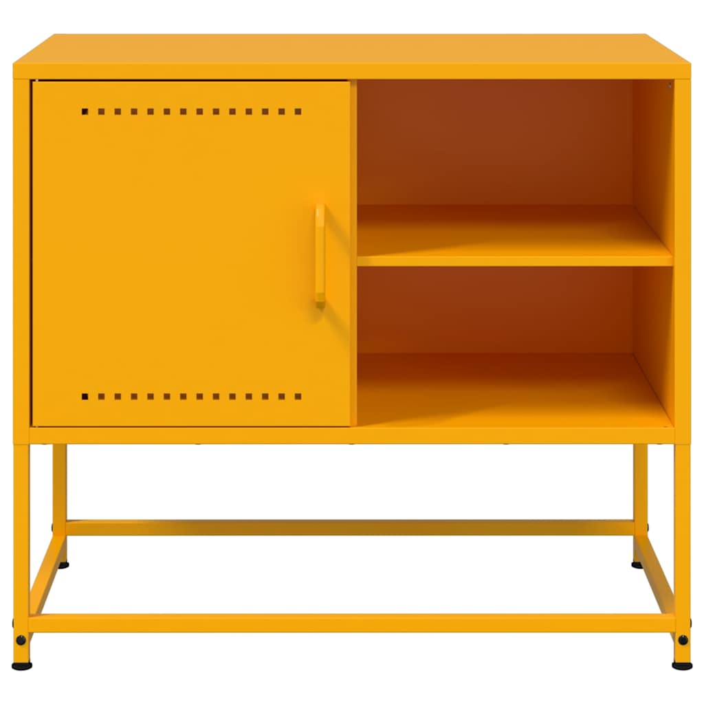 TV Cabinet Mustard Yellow 68x39x60,5 cm Steel